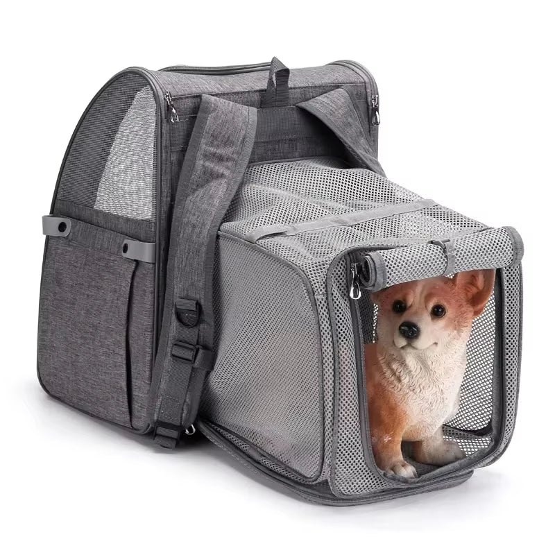Pet Bag Dog Cat Out Backpack Hand Folding Expand Pet Carrier Pet Box Pet Supplies Factory