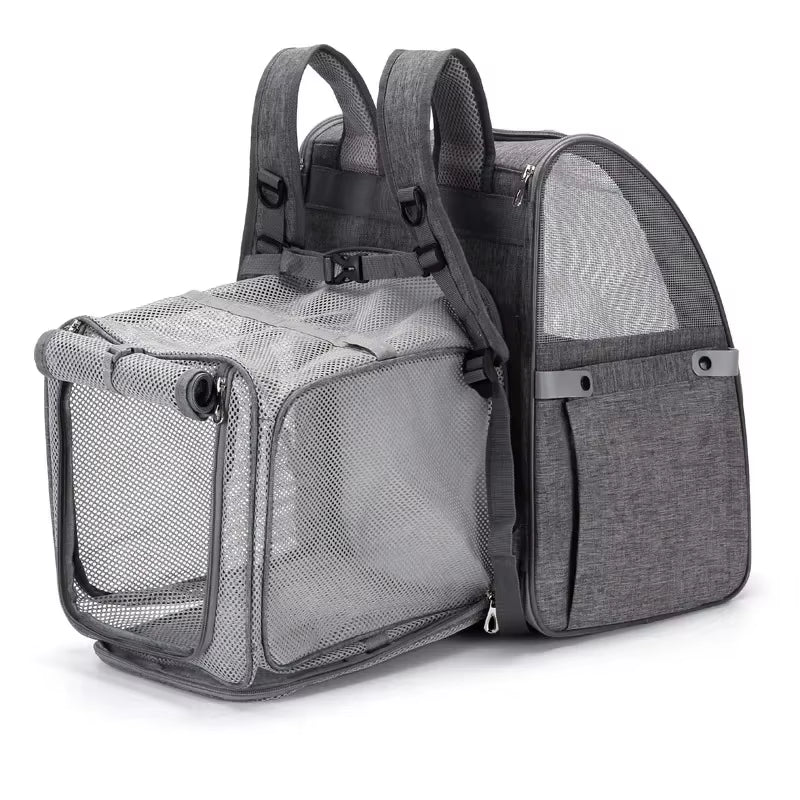 Pet Bag Dog Cat Out Backpack Hand Folding Expand Pet Carrier Pet Box Pet Supplies Factory